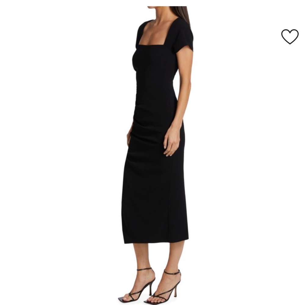 CINQ À SEPT
Lisbeth Black Square Neck Ruched Bodycon Dress
Size 0 (BNWTO)